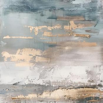 Light brown abstract oil painting